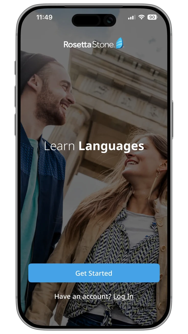 Rosetta Stone App View