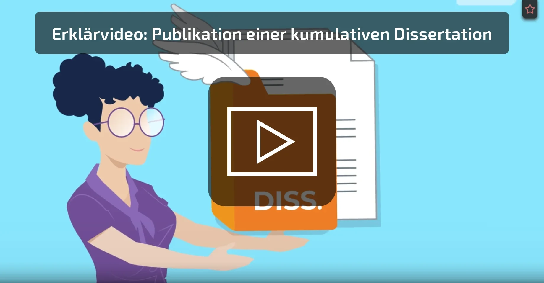 Link zu Erklärvideo zur Publikation einer kumulativen Dissertation