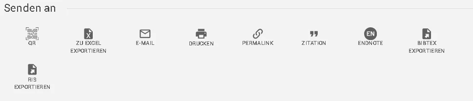 Senden an Funktion im Suchportal bonnus