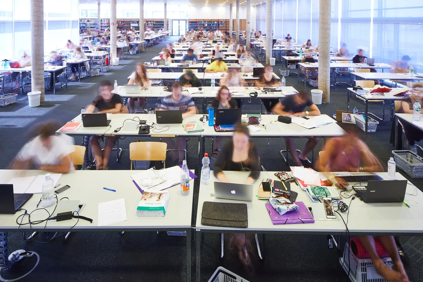 Reading room in the Main Library