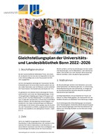 Gleichstellungsplan der ULB Bonn 2022-2026